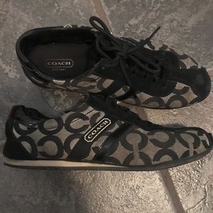 Coach black sneakers